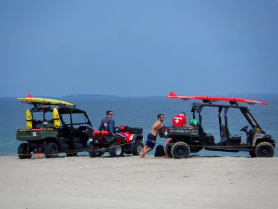Lifeguard Vehicles on a beach photo