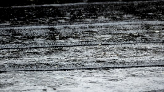 Light rain on a roof