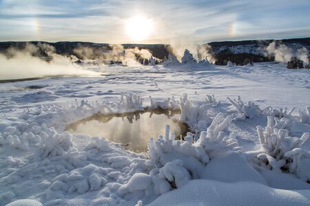 Frigid landscape scenic