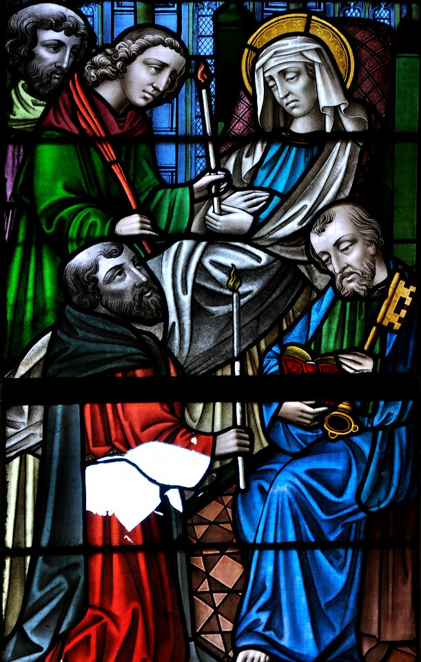 Liège Eglise saint-Jacques Vitrail 23 08 2009 01