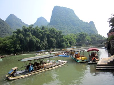 Li River and mountains in Yangshuo County, Guilin10