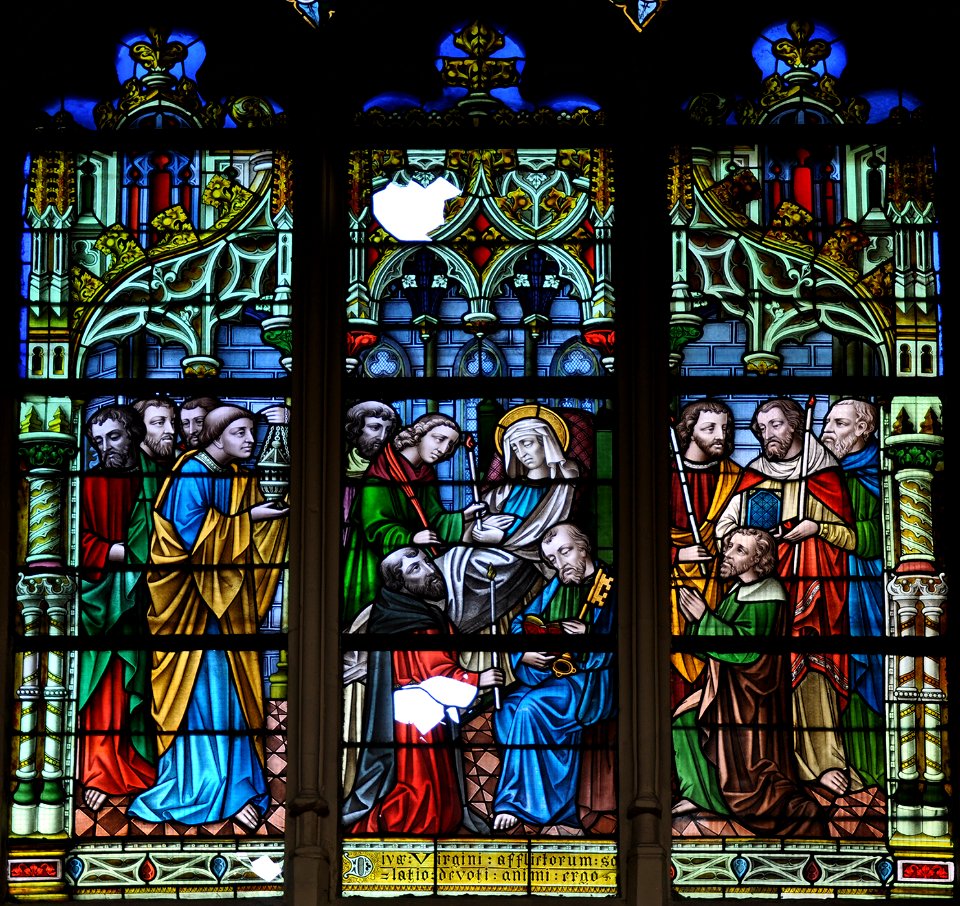 Liège Eglise saint-Jacques Vitrail 23 08 2009 02