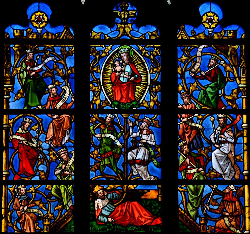 Liège Eglise saint-Jacques Vitrail 23 08 2009 05