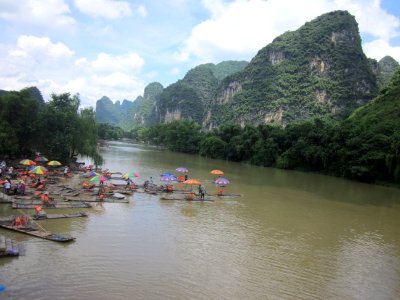 Li River and mountains in Yangshuo County, Guilin53