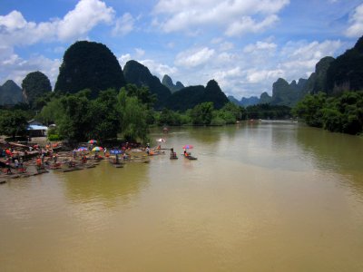 Li River and mountains in Yangshuo County, Guilin54