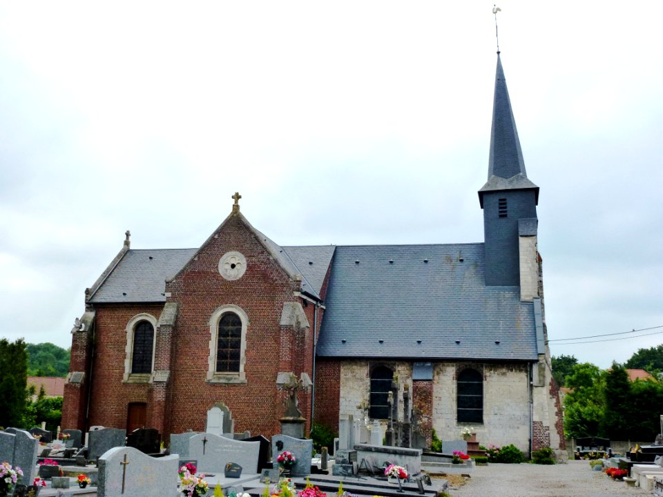 Lières (Pas-de-Calais) église Notre-Dame et Saint-Adrien