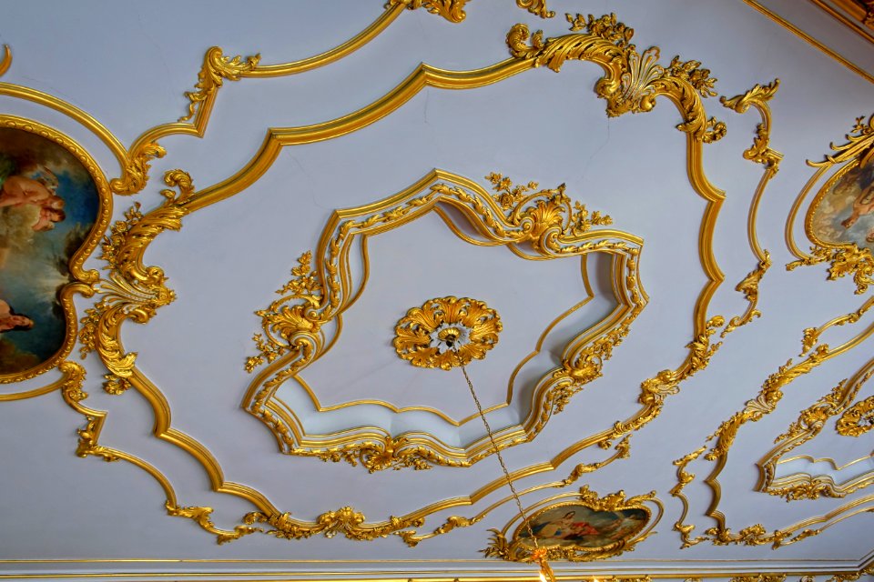 Library ceiling - Wrest Park - Bedfordshire, England - DSC08379