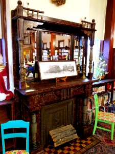 Library fireplace - Pember Library and Museum - Granville, New York - 20180224 144643