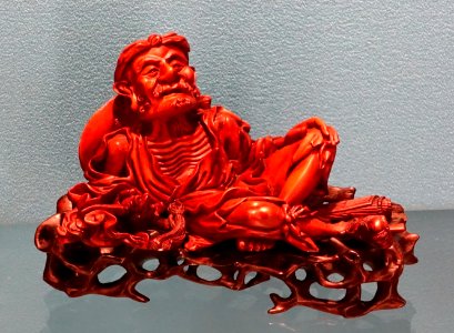 Li T‘ieh-kuai, brush rest, China, Qing dynasty, 19th century AD, wood - Spurlock Museum, UIUC - DSC05960