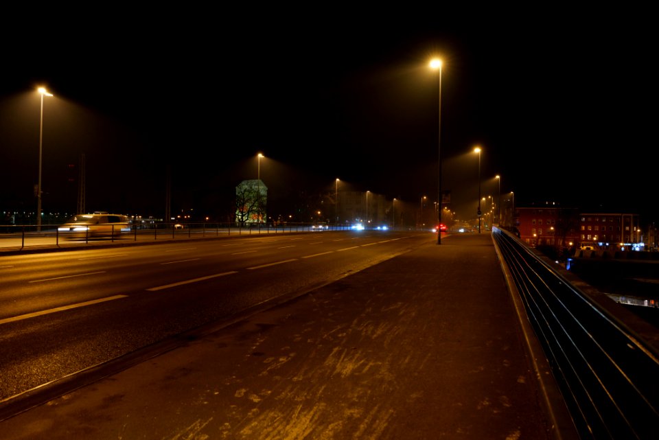 Lichtenberger Brücke Berlin during new year 2021 01