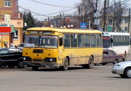 LiAZ-677 bus in Bor
