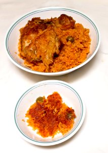 Locrio de Pollo (Dominicano) y concon