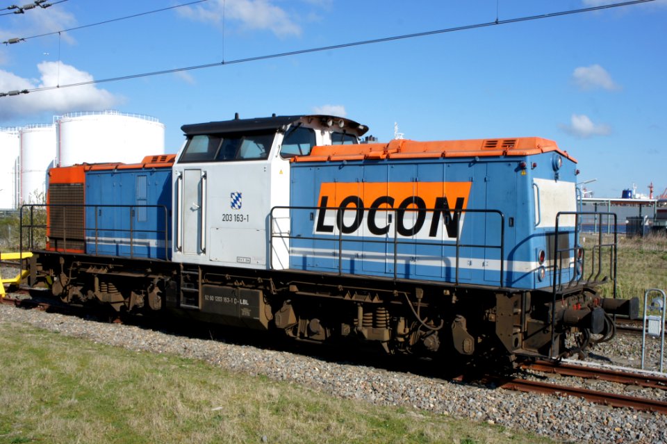 Locon 203 163-1 at the Westhaven, Port of Amsterdam, pic3