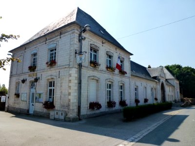 Licques (Pas-de-Calais) mairie, vestige de l'abbaye