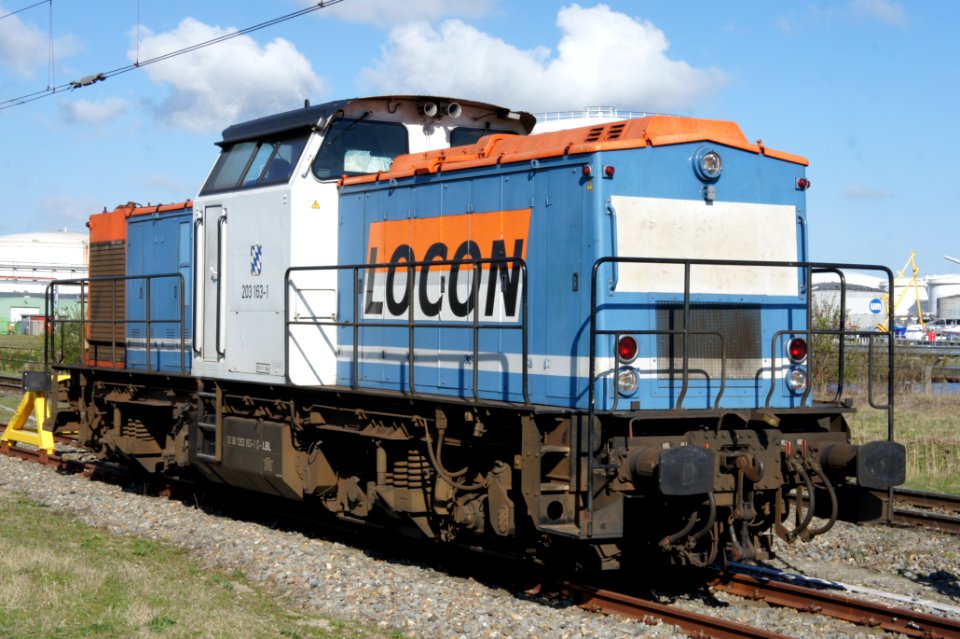 Locon 203 163-1 at the Westhaven, Port of Amsterdam, pic1