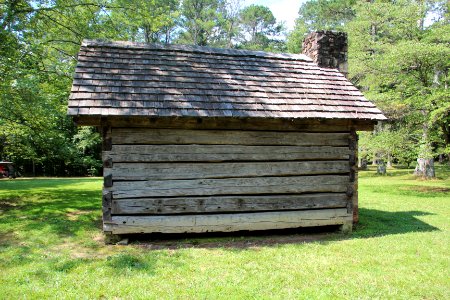 Log Cabin at the Rogers farmstead, New Echota July 2017