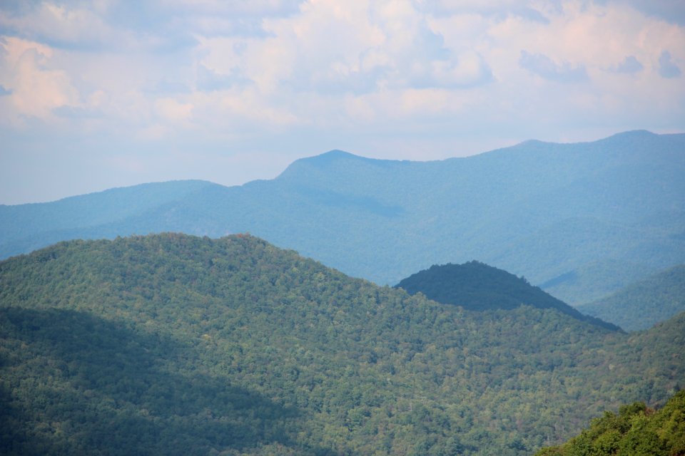 Locust Log Ridge (Union County) from Hogpen Gap, Oct 2018