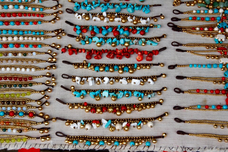 Beads trailers anklet