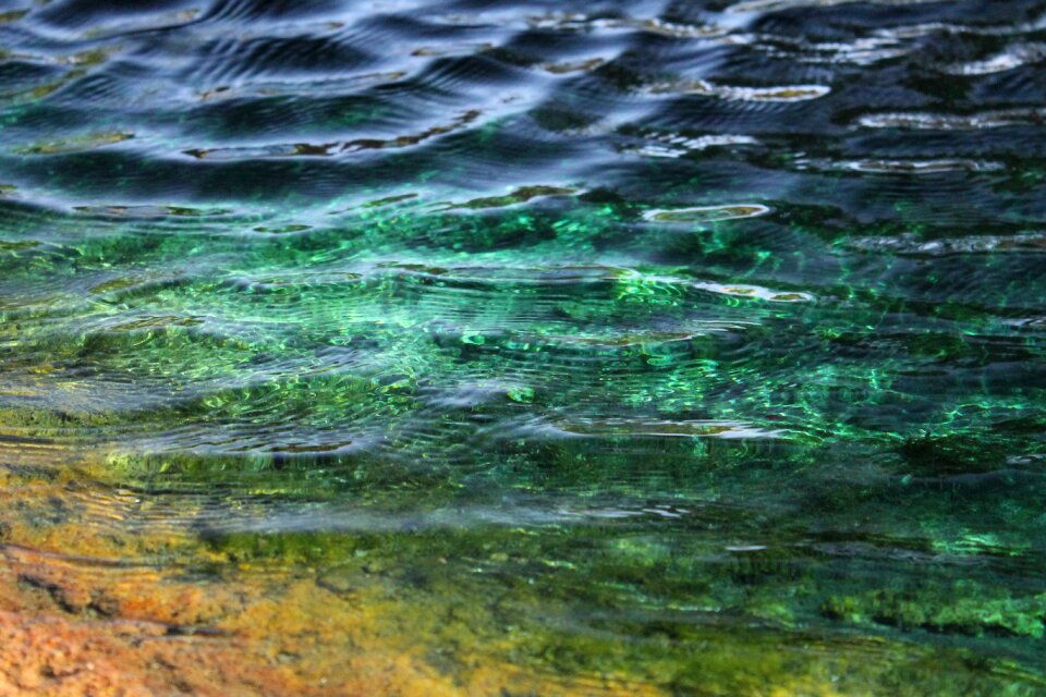 Pond ripples lake water lake