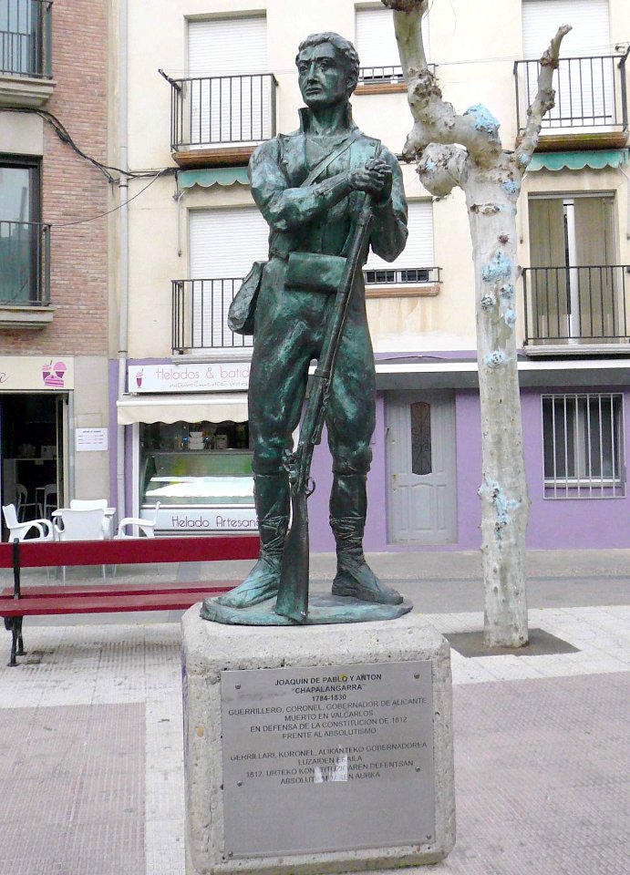 Lodosa - Monumento a Joaquín Romualdo de Pablo y Antón ('Chapalangarra')