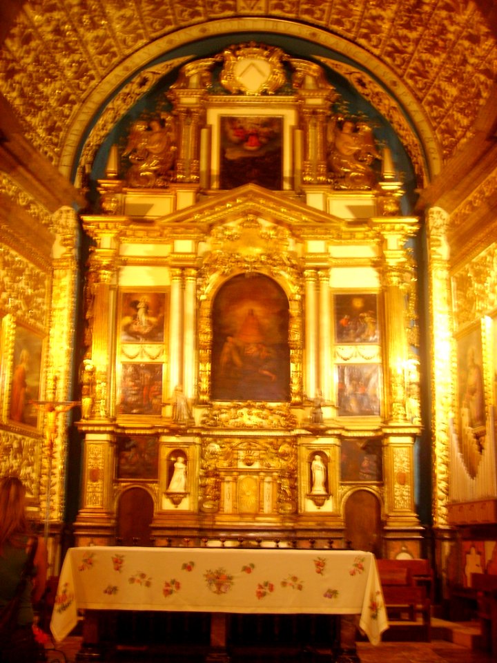 Lluc Kloster Nuestra Senora de Lluc Basilika Innen Hochaltar 3