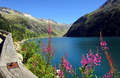 Water reservoir water alpine