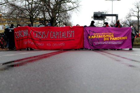 Lockdown Capitalism demonstration Berlin 2021-01-23 16
