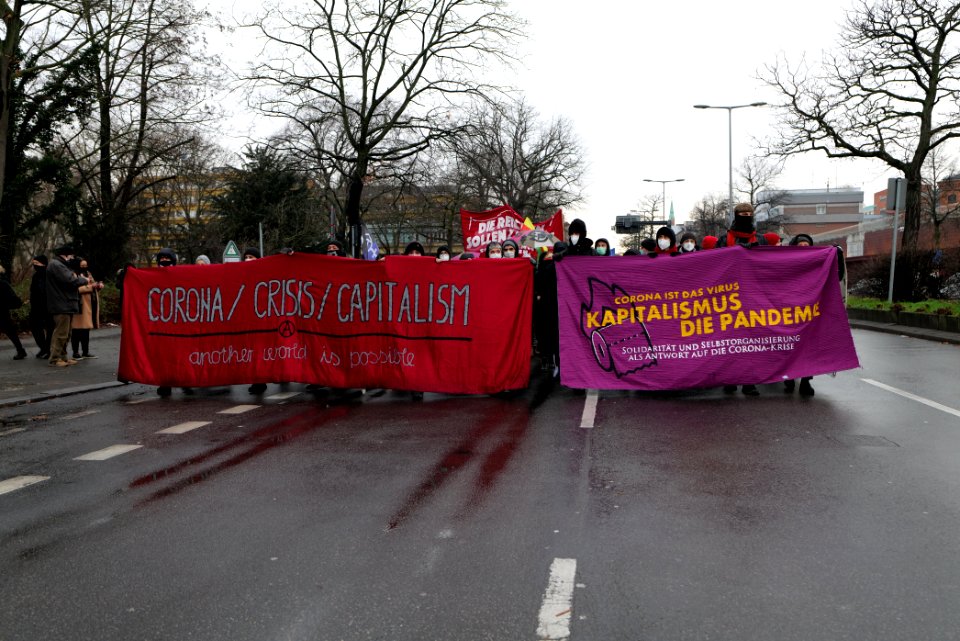 Lockdown Capitalism demonstration Berlin 2021-01-23 24