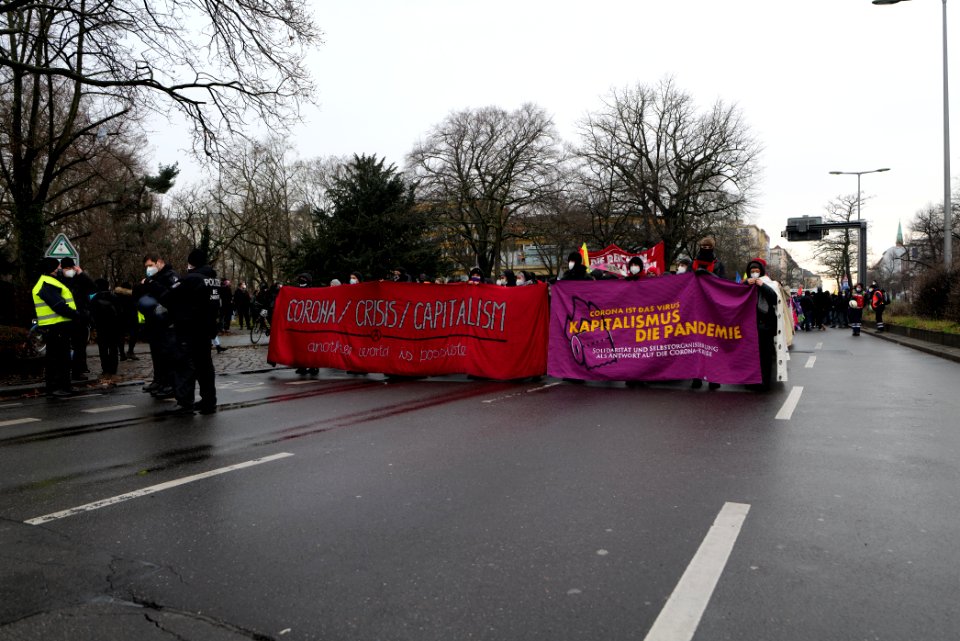 Lockdown Capitalism demonstration Berlin 2021-01-23 19