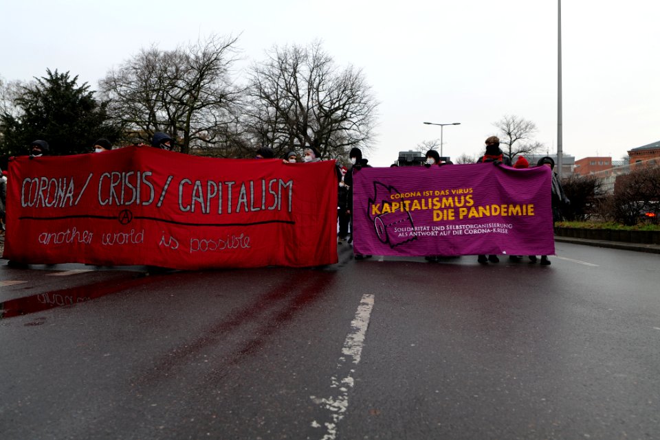 Lockdown Capitalism demonstration Berlin 2021-01-23 18
