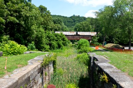 Lock 74 with Lock 73 in background on Chesapeake and Ohio Canal
