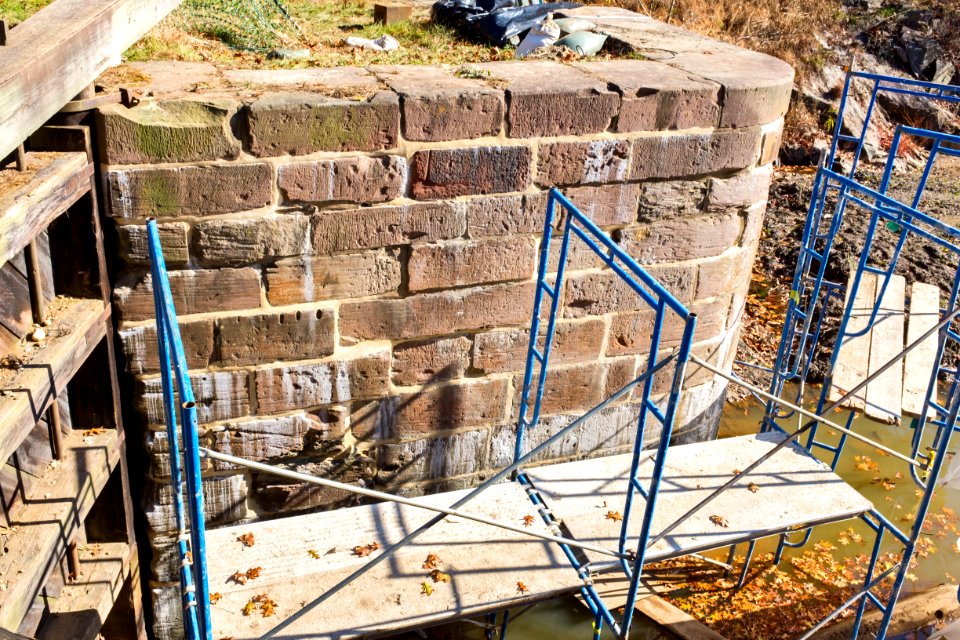 Lock 19 pointwork repairs on Chesapeake and Ohio Canal