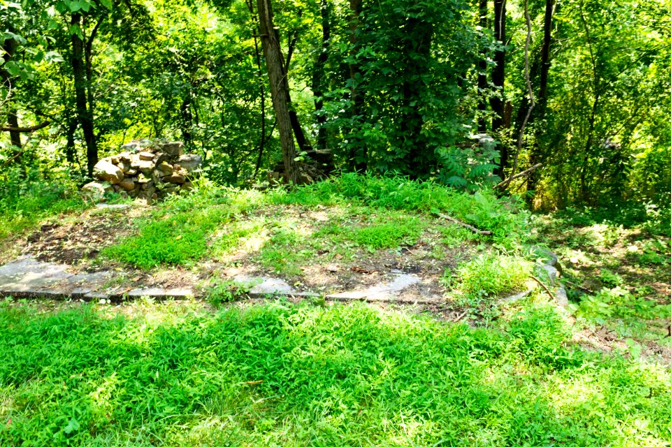 Lock 52 Lockhouse foundations ruin on C and O Canal