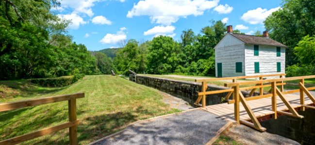 Lock 75 on Chesapeake and Ohio Canal from Berm Side