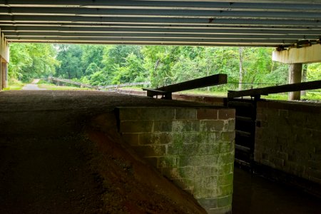 Lock 13 under American Legion Bridge