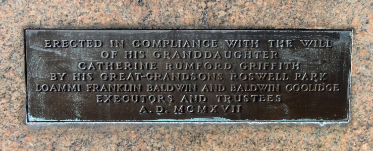 Loammi Baldwin by Herbert Adams, plaque - DSC04116