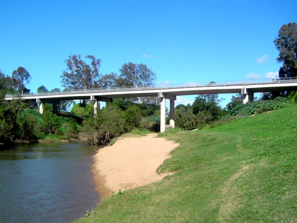 Logan River and bridge 2
