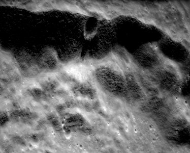 Lobachevskiy crater wall ribbons AS16-P-5022