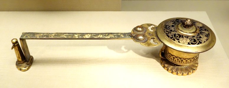 Long-handled censer (egoro), Japan, Muromachi period, 1400-1573 AD, bronze - Asian Art Museum of San Francisco - DSC01527
