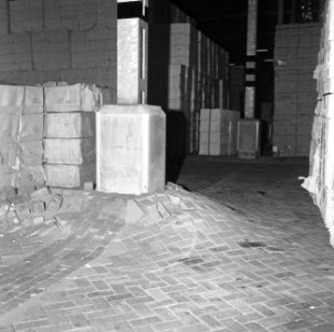 Loodsen, vloeren, verzakkingen, svenska cellulosa nv, eemshaven, Bestanddeelnr 167-1101