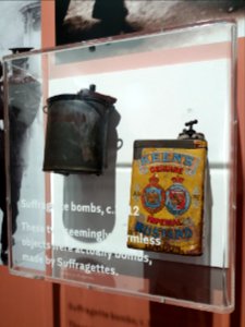 London - City of London Police Museum, Suffragette bombs