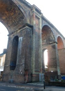 London Road Railway Viaduct seen from Preston Road, Brighton (December 2013) (1)