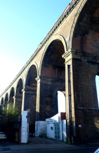 London Road Railway Viaduct seen from Preston Road, Brighton (December 2013) (7)
