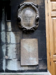 London - Christchurch Greyfriars Garden, Nathaniel Hawes and Thomas Firmin plaques