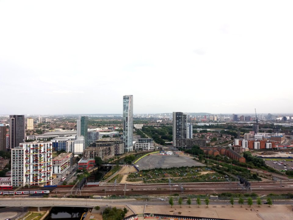 London, Stratford - ArcelorMittal Orbit, view from the tower (1)