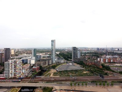 London, Stratford - ArcelorMittal Orbit, view from the tower (1) photo