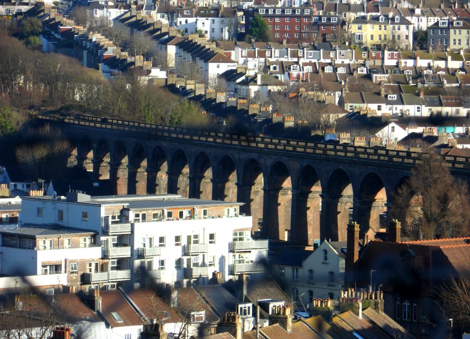 London Road Railway Viaduct seen from Stanford Road, Prestonville, Brighton (December 2013) (4)