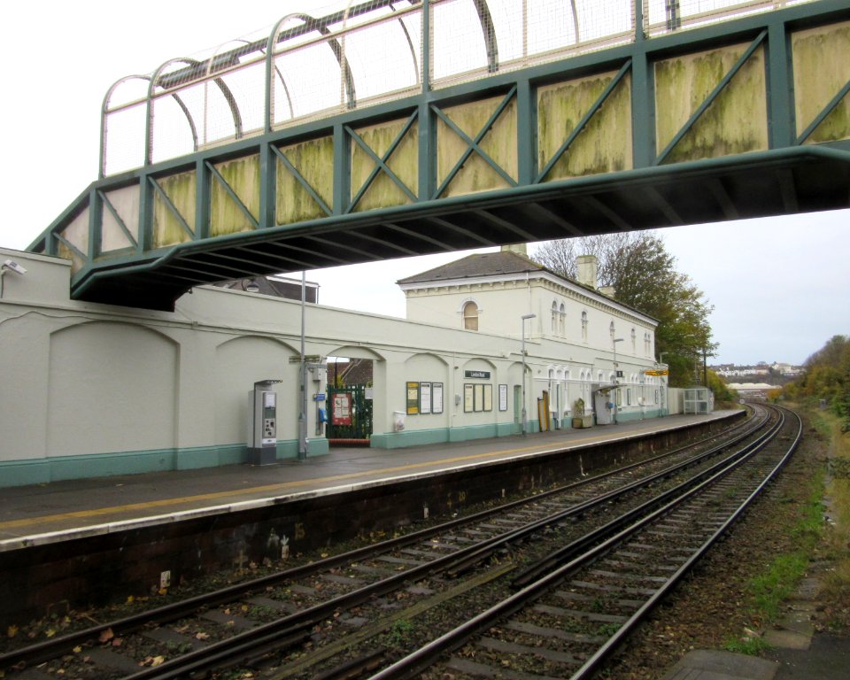 London Road Railway Station, Shaftesbury Place, Brighton (Looking Southwest from Platform 2) (November 2016)