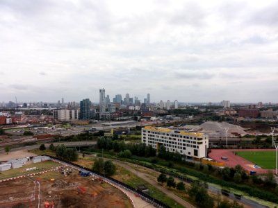 London, Stratford - ArcelorMittal Orbit, view from the tower (4) photo