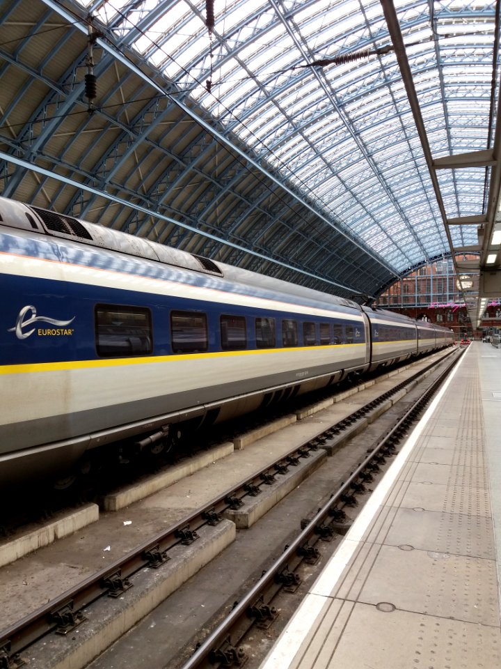 London - St Pancras railway station, Eurostar train